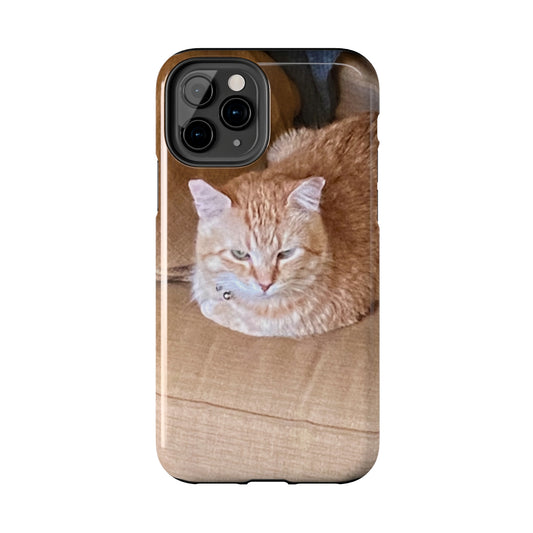 Alfred the Cat's "Couch Potato" Phone Case for iPhone - Lightweight, Impact Resistant, Wireless Charging Compatible