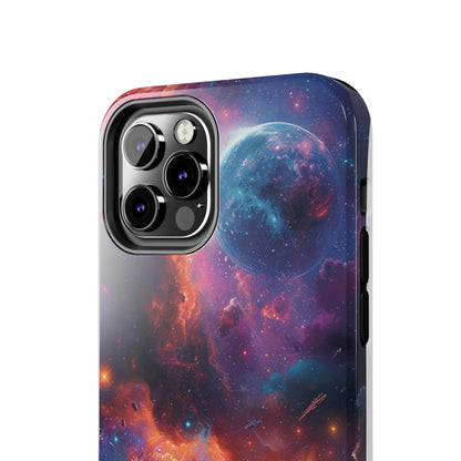 Cosmic Space Phone Case for iPhone - Lightweight, Impact Resistant, Wireless Charging Compatible