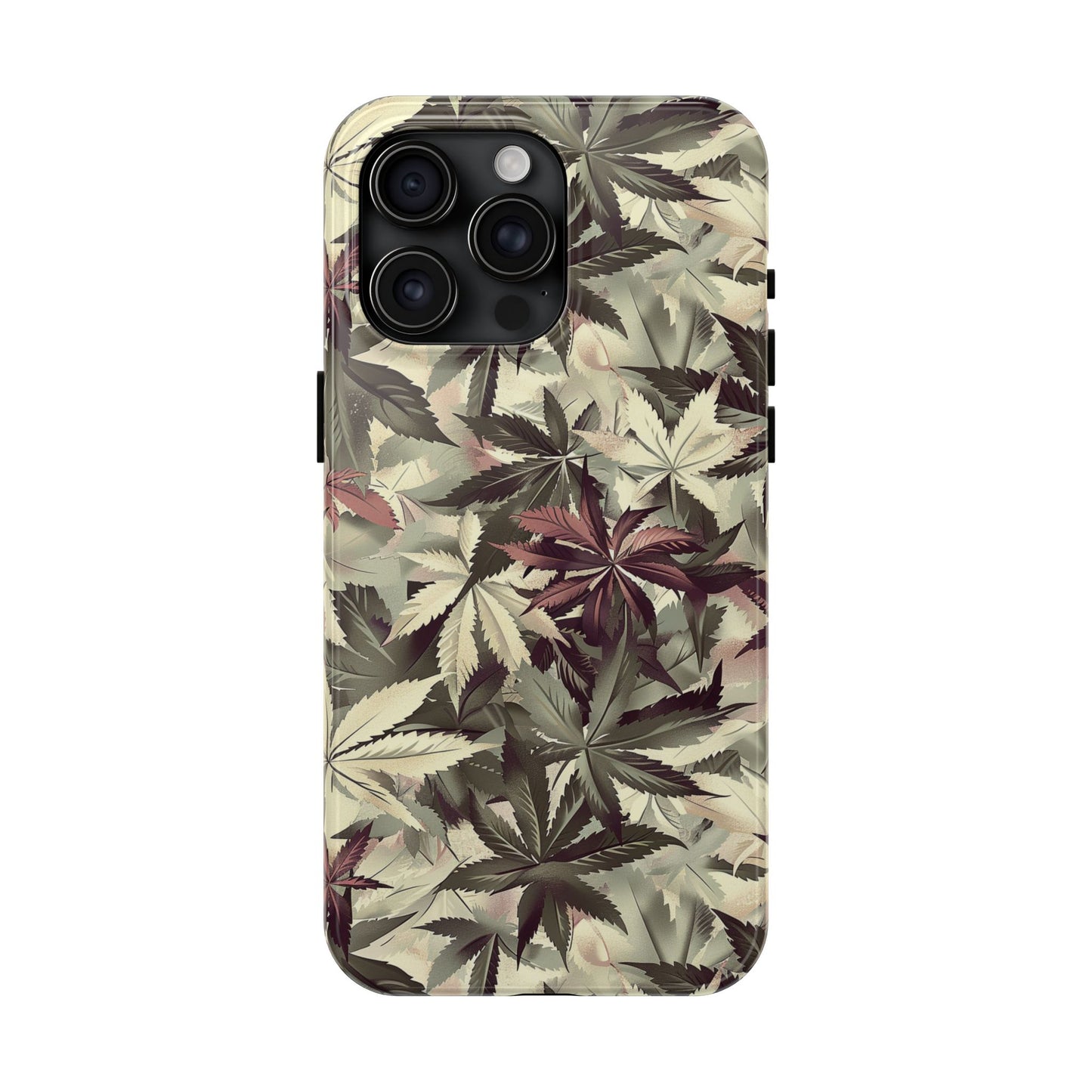 Cannabis Camo 2 Phone Case for iPhone - Lightweight, Impact Resistant, Wireless Charging Compatible