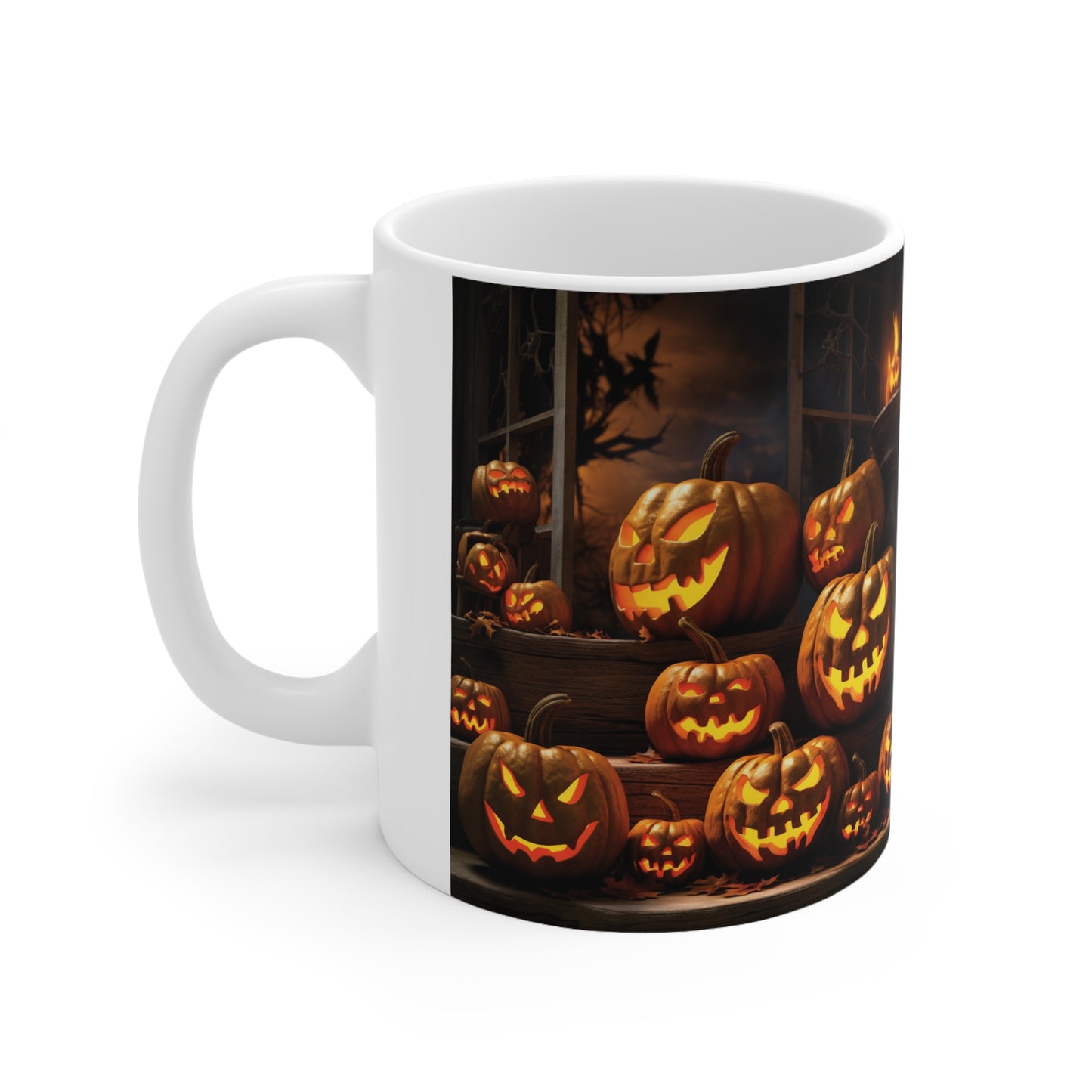 This Pumpkin Coffee Mug Will Make Your Mornings More Spooky - 11oz Ceramic Scary Mug