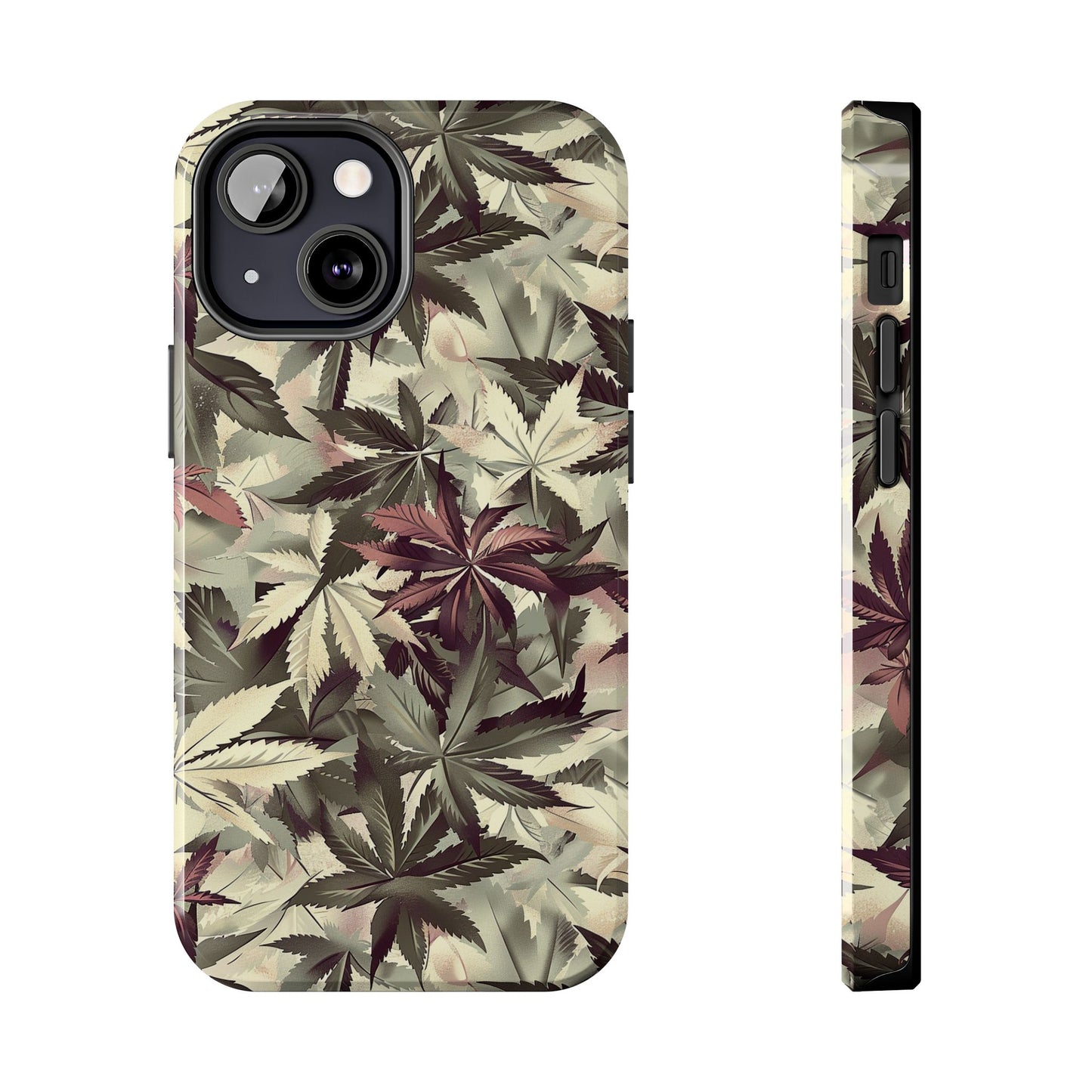 Cannabis Camo 2 Phone Case for iPhone - Lightweight, Impact Resistant, Wireless Charging Compatible