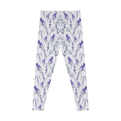 Lavender Bloom Leggings - Elegant Comfort for Everyday Wear