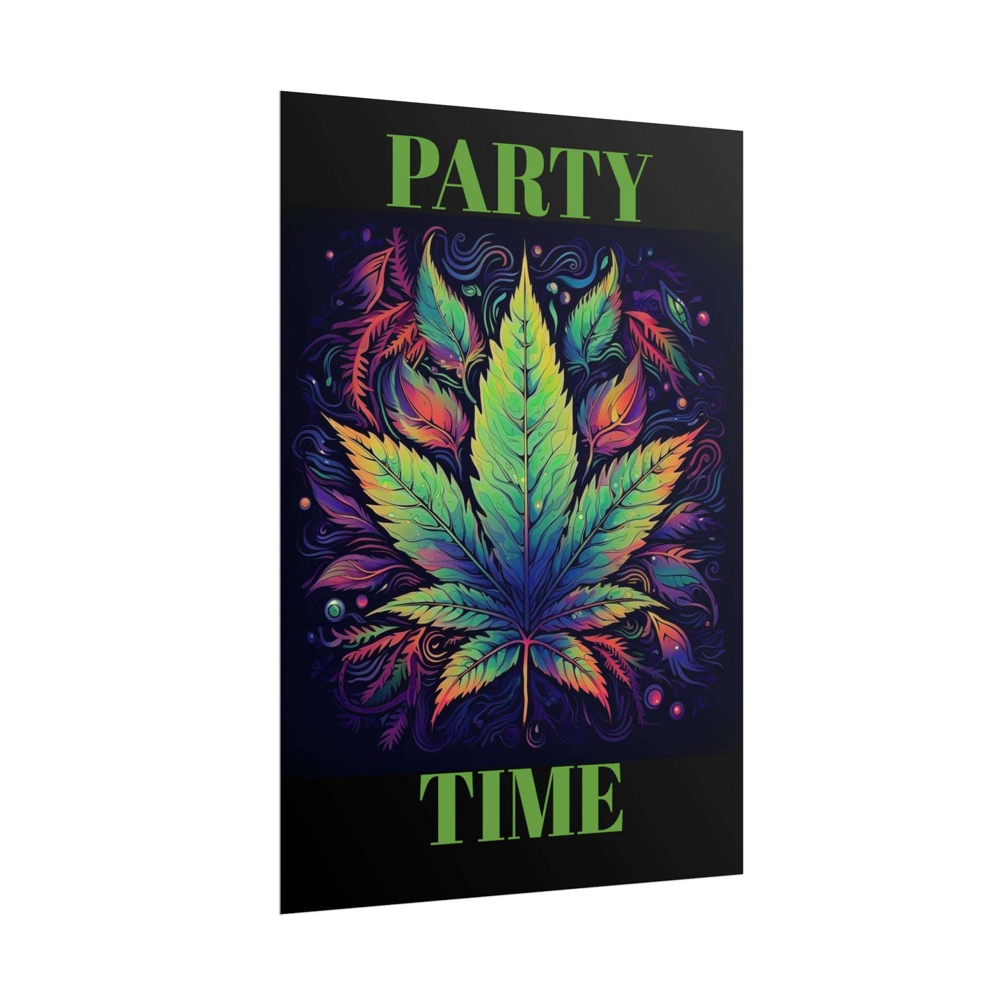 Neon Weed Poster