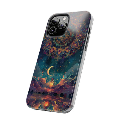 Mandala Pattern Phone Case 2 for iPhone - Lightweight, Impact Resistant, Wireless Charging Compatible