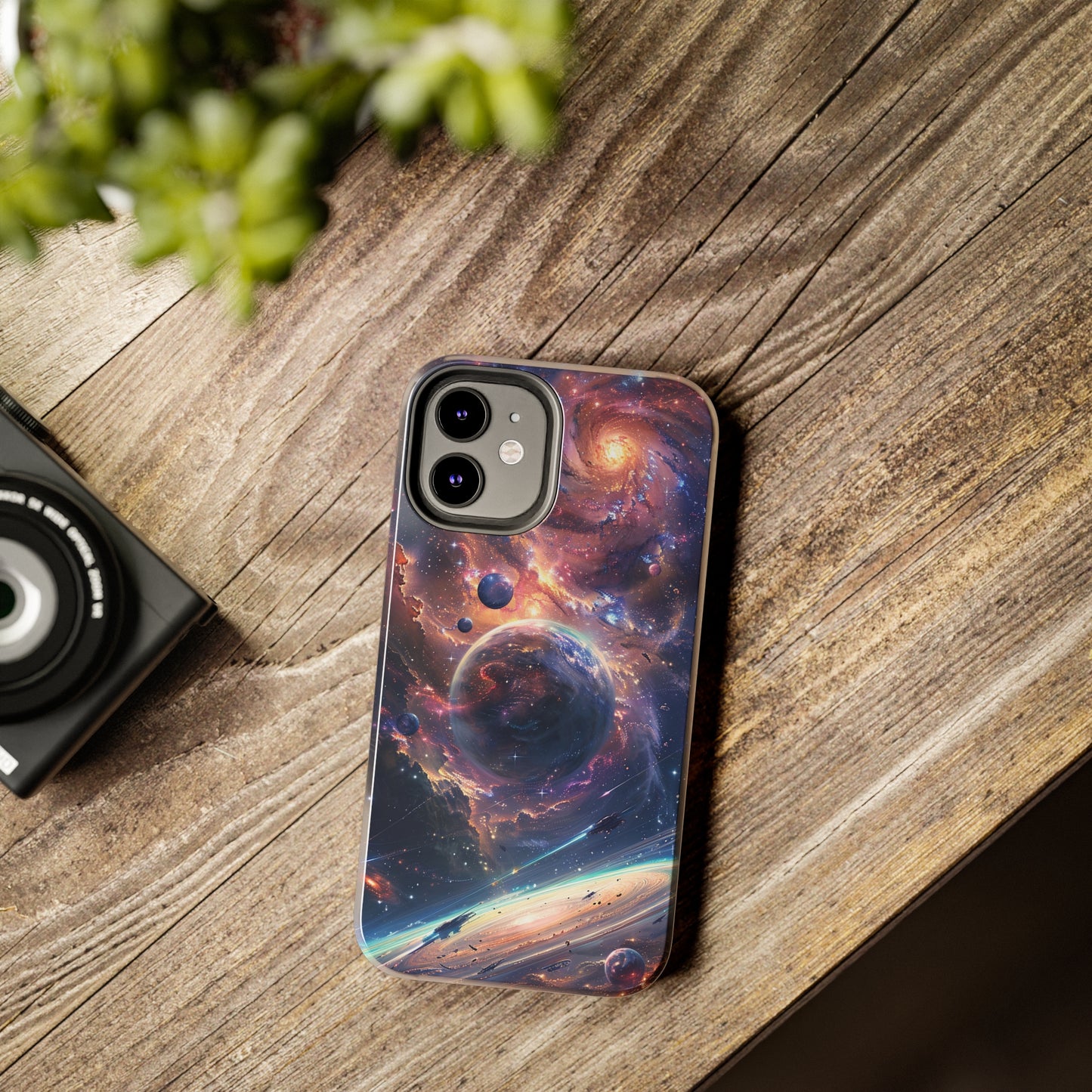 Cosmic Scene Phone Case for iPhone - Lightweight, Impact Resistant, Wireless Charging Compatible