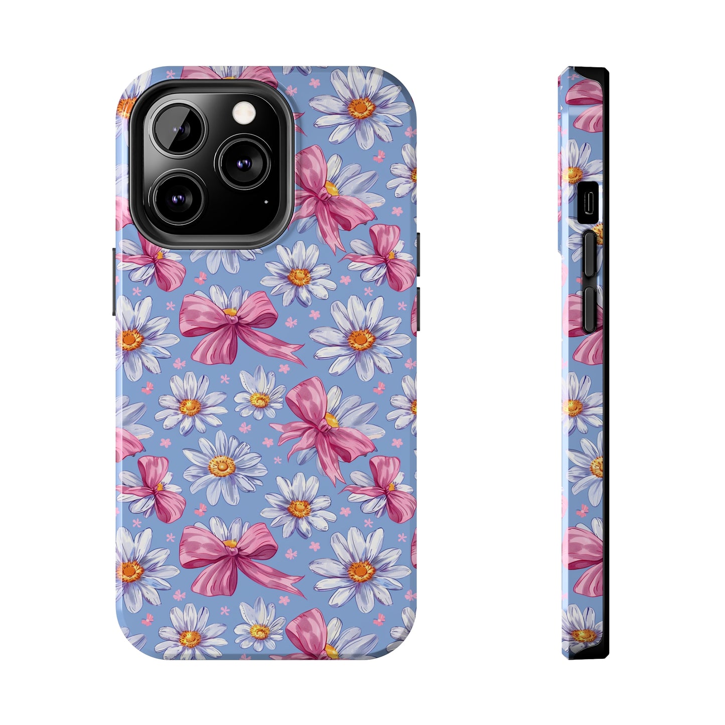 Daisies and Bows 2 Phone Case for iPhone - Lightweight, Impact Resistant, Wireless Charging Compatible