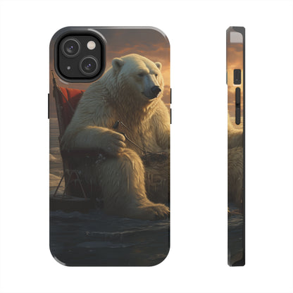 Rocking Polar Bear Phone Case for iPhone - Lightweight, Impact Resistant, Wireless Charging Compatible