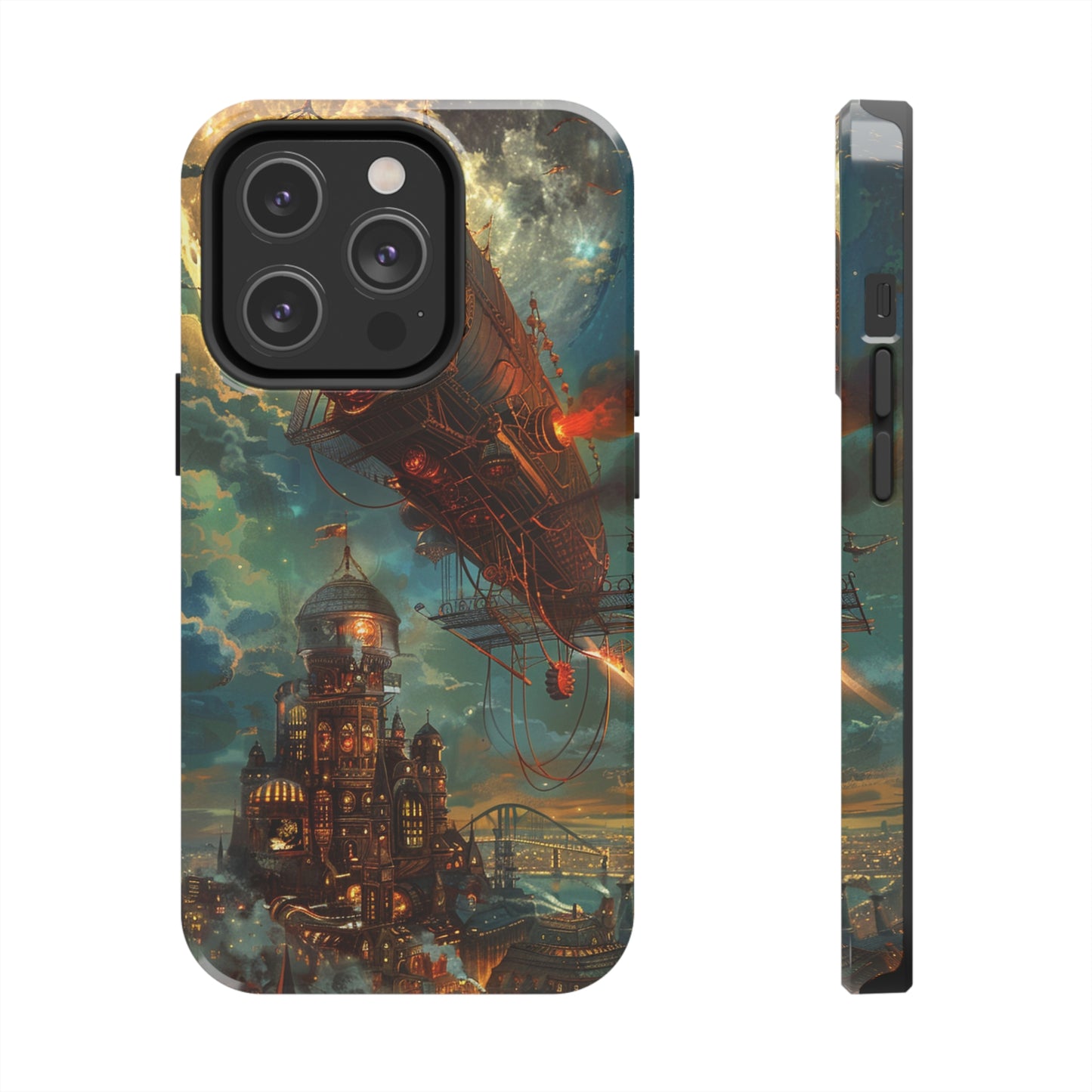 Steampunk Adventures 2 Phone Case for iPhone - Lightweight, Impact Resistant, Wireless Charging Compatible