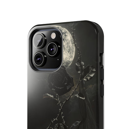 Gothic Elegance Phone Case for iPhone - Lightweight, Impact Resistant, Wireless Charging Compatible