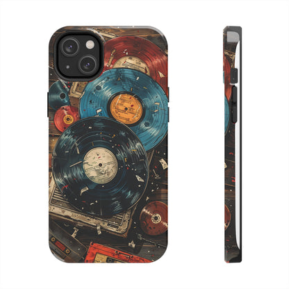 Vintage Audio Phone Case for iPhone - Lightweight, Impact Resistant, Wireless Charging Compatible