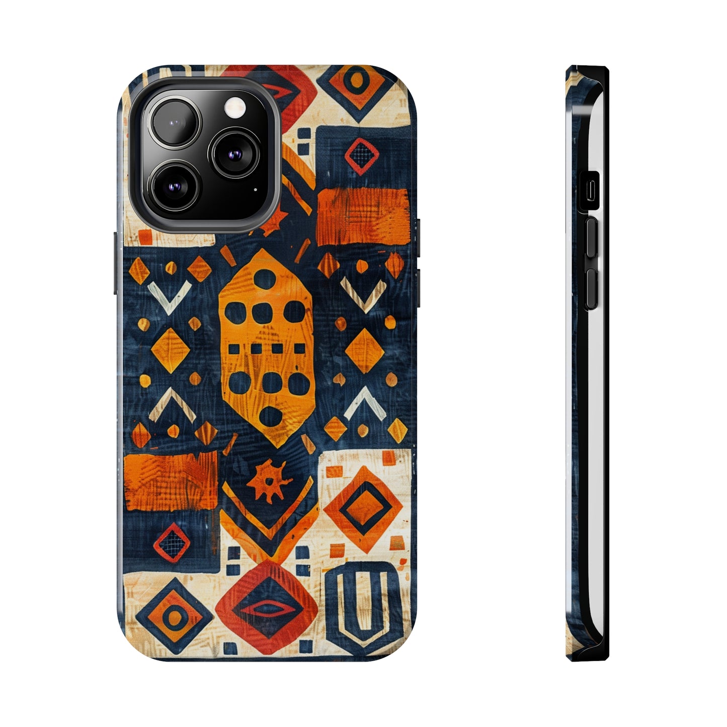 Cultural Tapestry Phone Case for iPhone - Lightweight, Impact Resistant, Wireless Charging Compatible