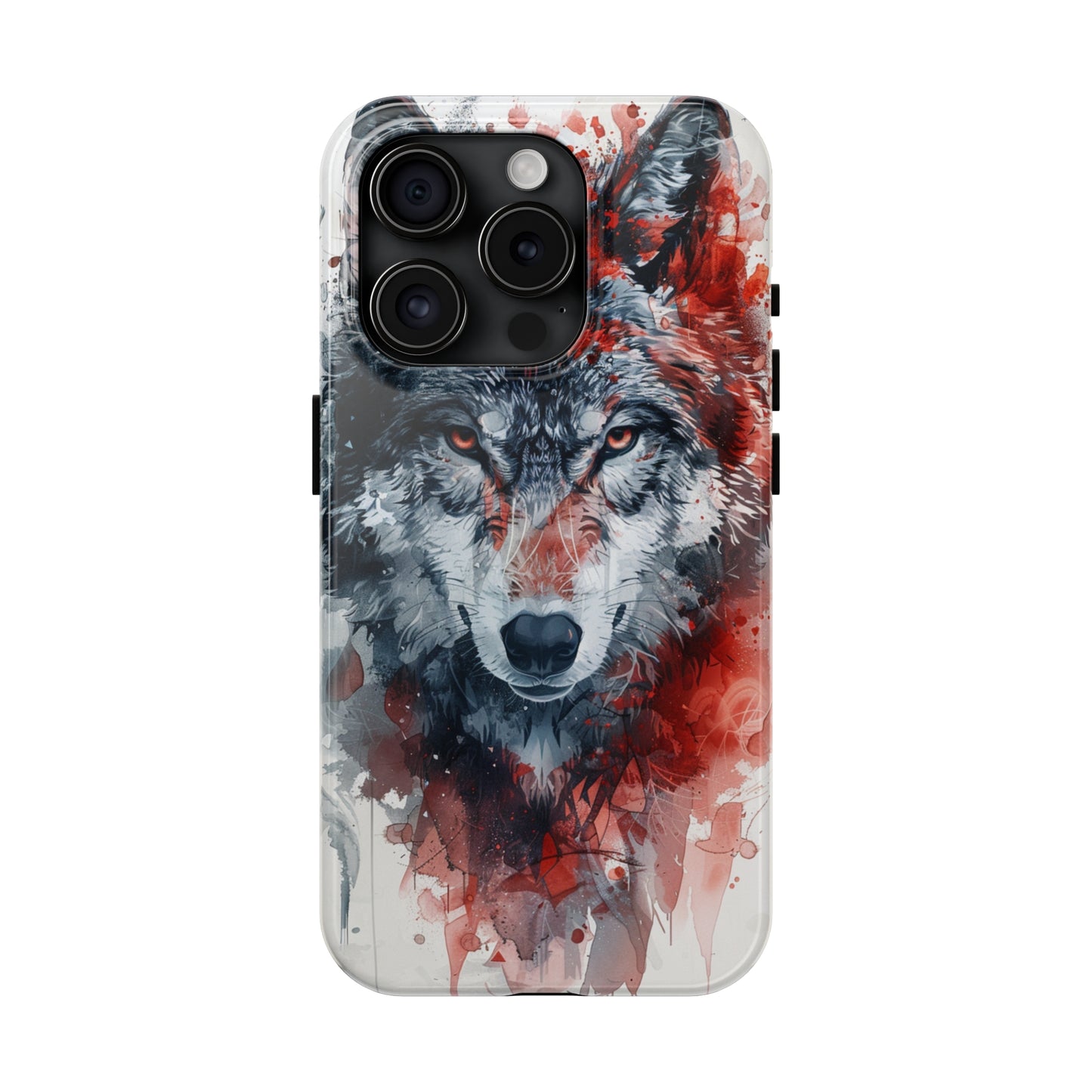 Biomorphism Style Wolf Phone Case for iPhone - Lightweight, Impact Resistant, Wireless Charging Compatible