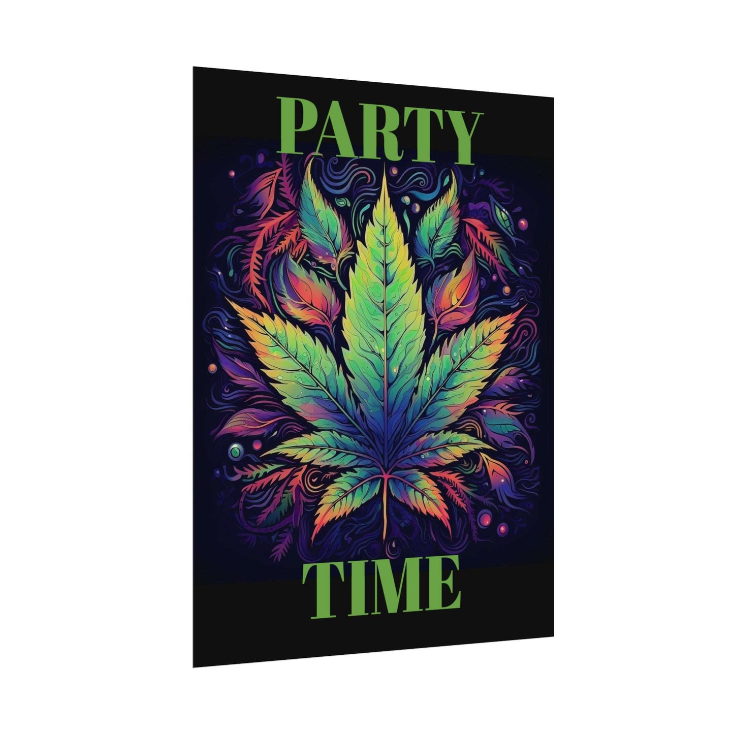 Neon Weed Poster