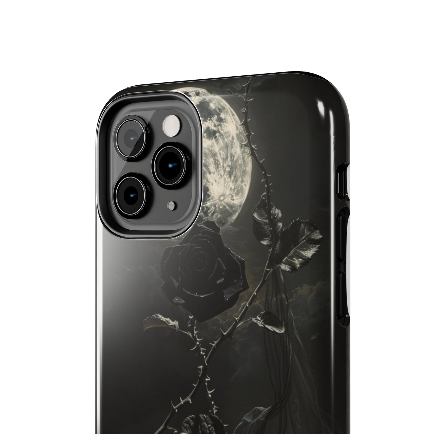 Gothic Elegance Phone Case for iPhone - Lightweight, Impact Resistant, Wireless Charging Compatible