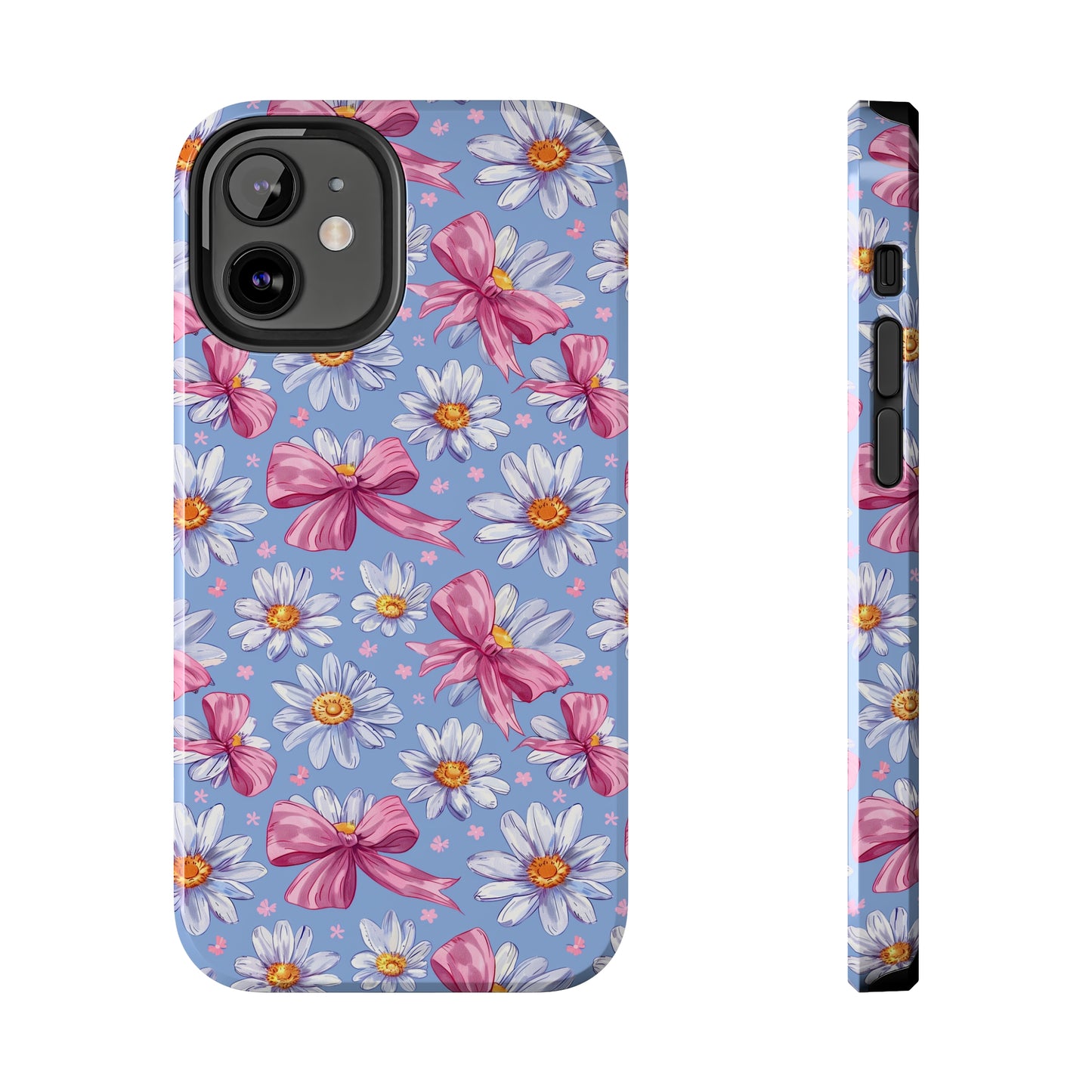 Daisies and Bows 2 Phone Case for iPhone - Lightweight, Impact Resistant, Wireless Charging Compatible