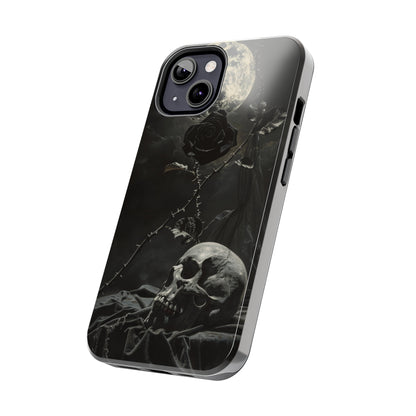 Gothic Elegance Phone Case for iPhone - Lightweight, Impact Resistant, Wireless Charging Compatible