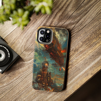 Steampunk Adventures 2 Phone Case for iPhone - Lightweight, Impact Resistant, Wireless Charging Compatible