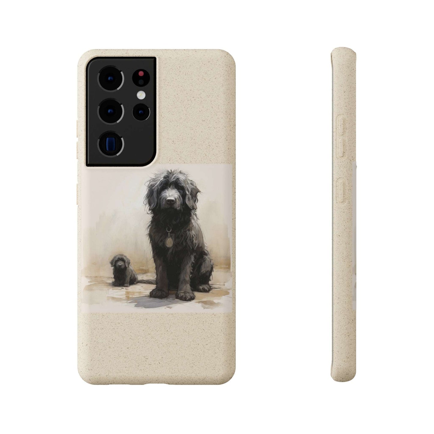 Biodegradable Custom Pet Phone Case, Dog iPhone Case, Doodle Phone Case, Newfypoo, Puppy phone case-AI phone case-AI By AJ