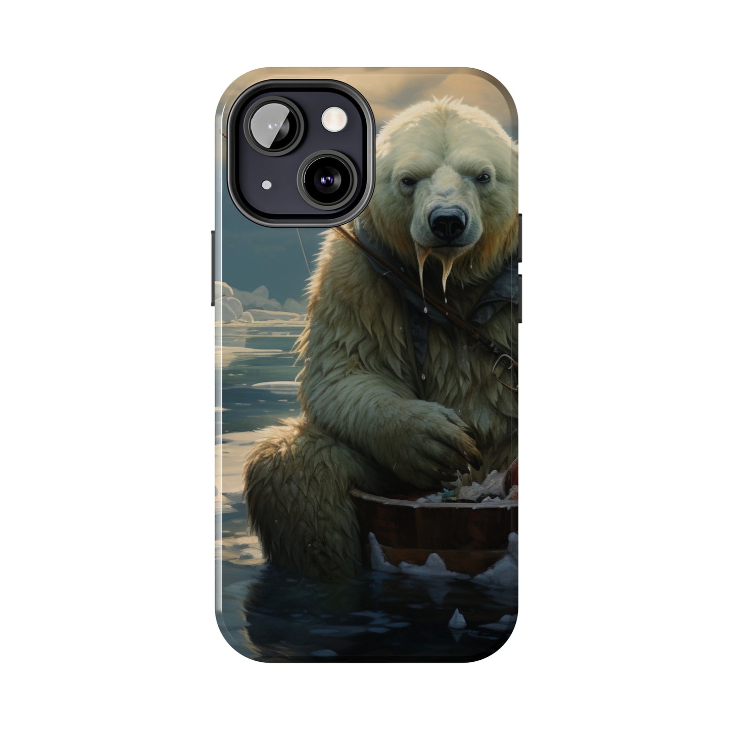 Polar Bear Phone Case for iPhone - Lightweight, Impact Resistant, Wireless Charging Compatible