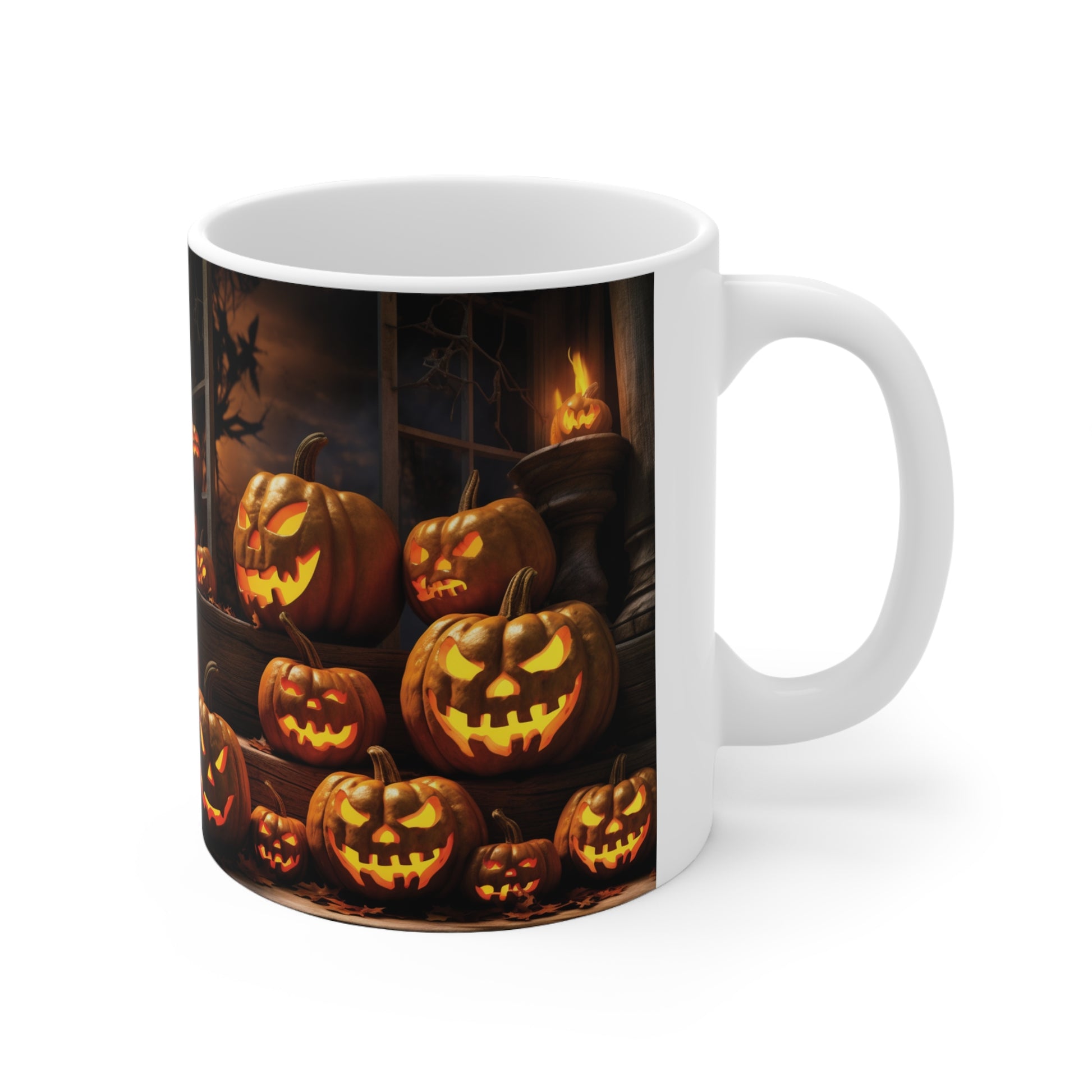 This Pumpkin Coffee Mug Will Make Your Mornings More Spooky - 11oz Ceramic Scary Mug