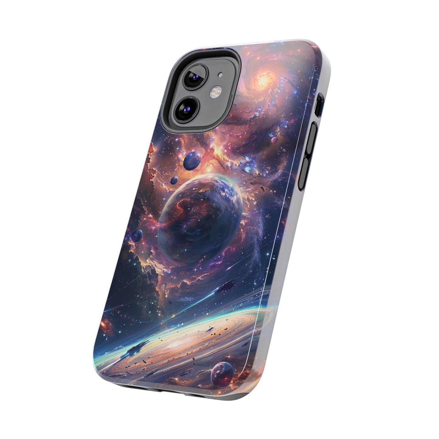 Cosmic Scene Phone Case for iPhone - Lightweight, Impact Resistant, Wireless Charging Compatible