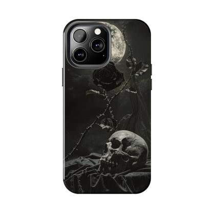 Gothic Elegance Phone Case for iPhone - Lightweight, Impact Resistant, Wireless Charging Compatible