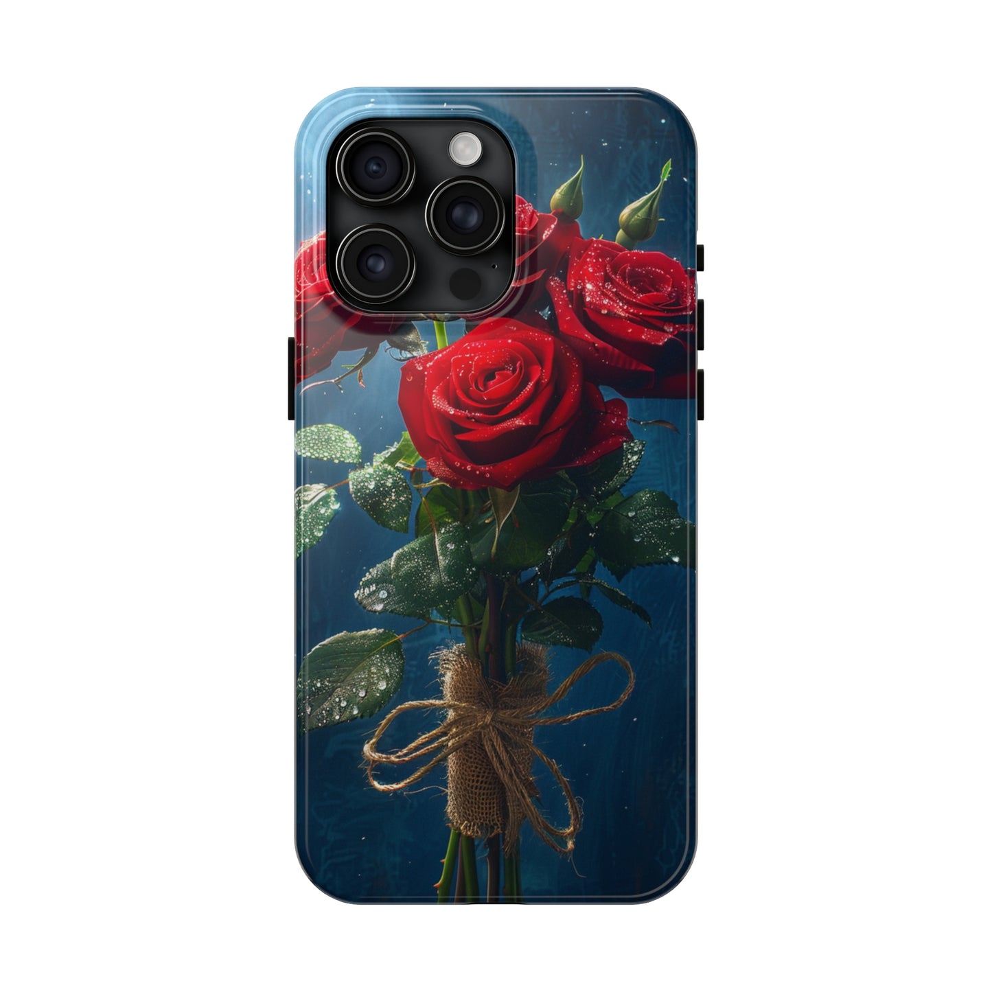 Roses Phone Case for iPhone - Lightweight, Impact Resistant, Wireless Charging Compatible