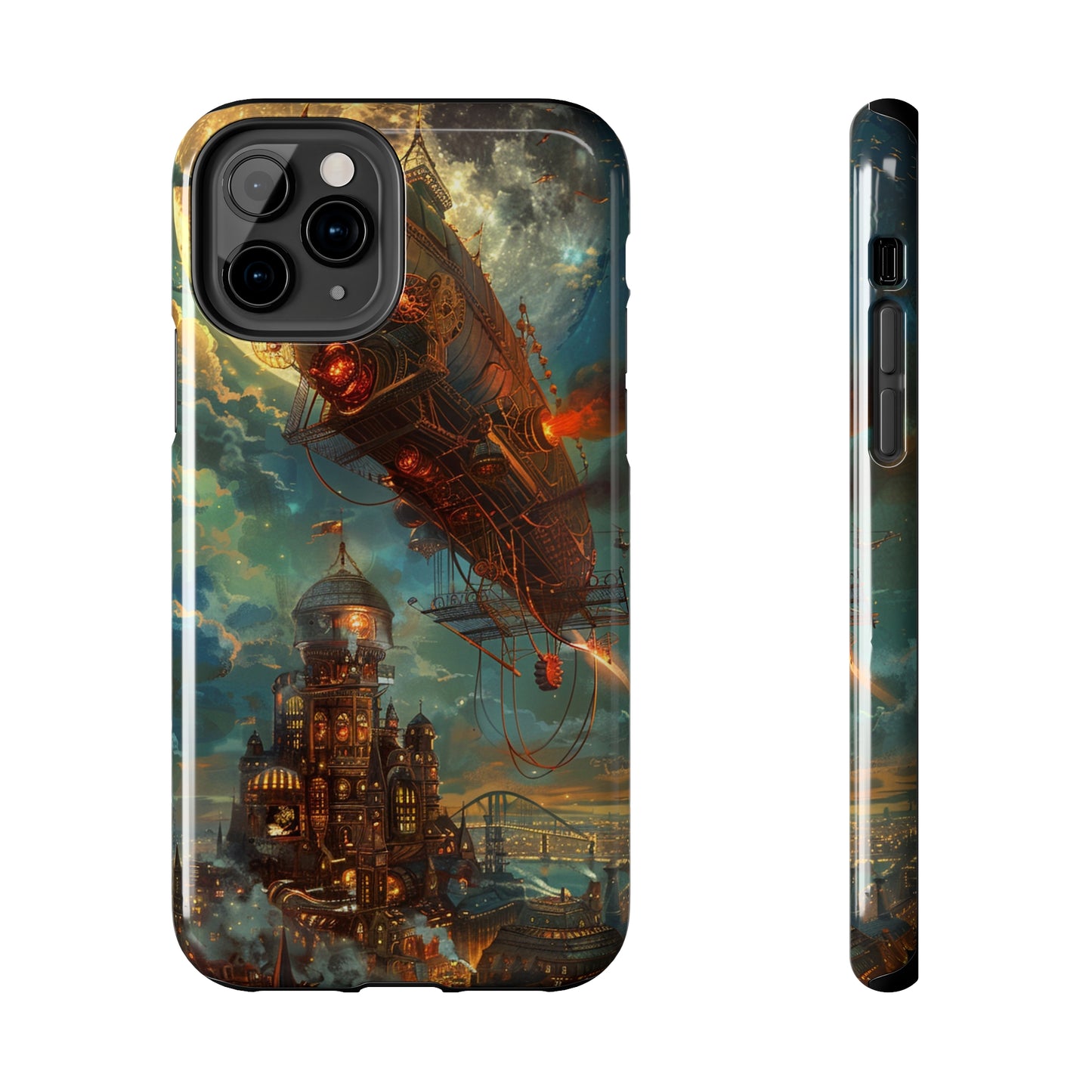 Steampunk Adventures 2 Phone Case for iPhone - Lightweight, Impact Resistant, Wireless Charging Compatible