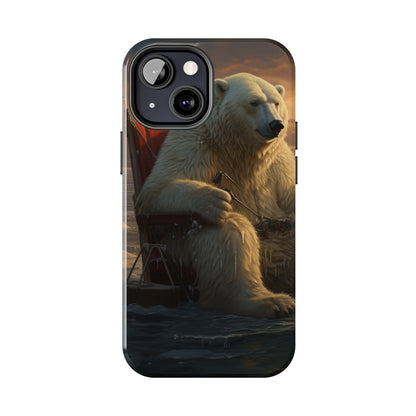 Rocking Polar Bear Phone Case for iPhone - Lightweight, Impact Resistant, Wireless Charging Compatible