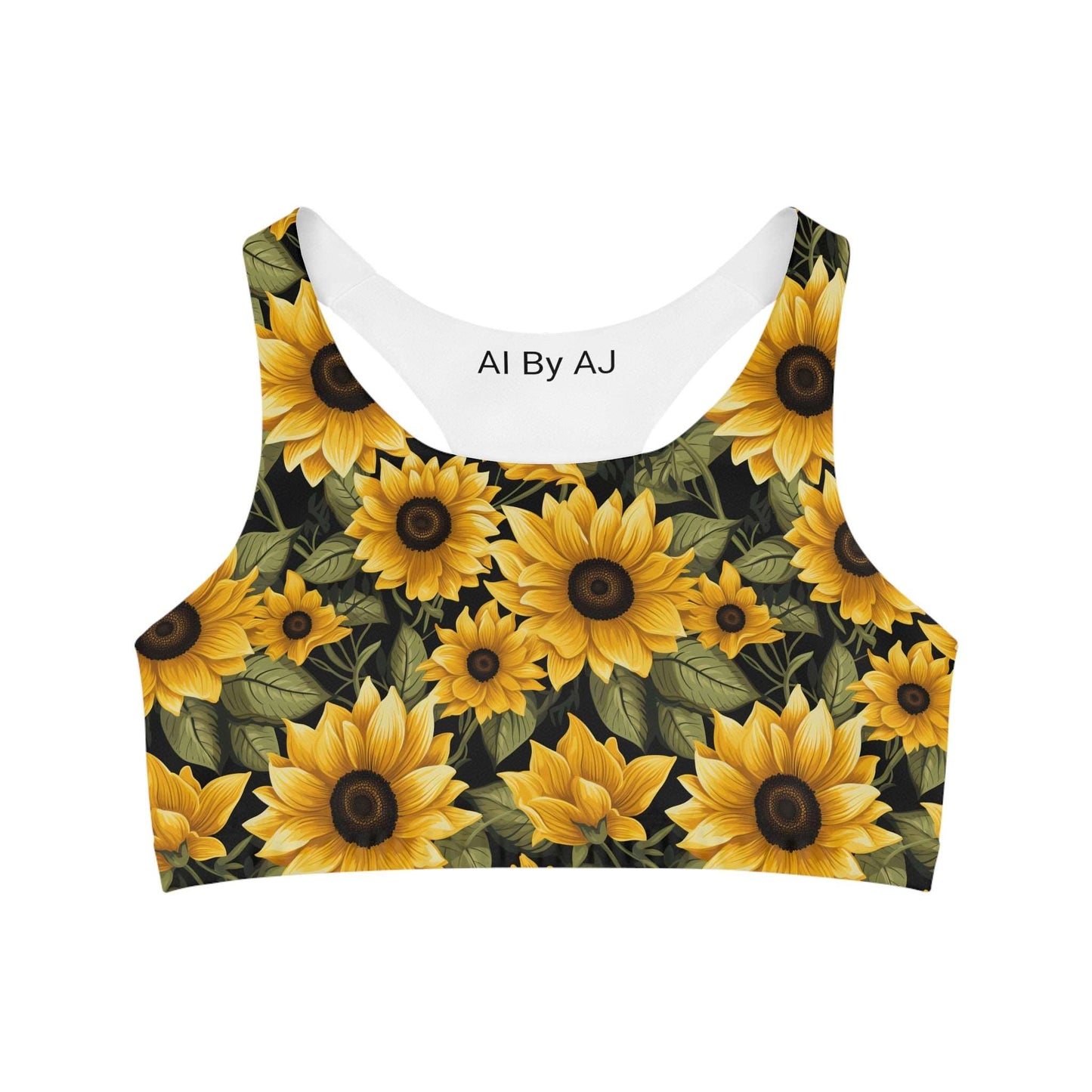 Sunflower Custom Sports Bra - Vibrant & Supportive