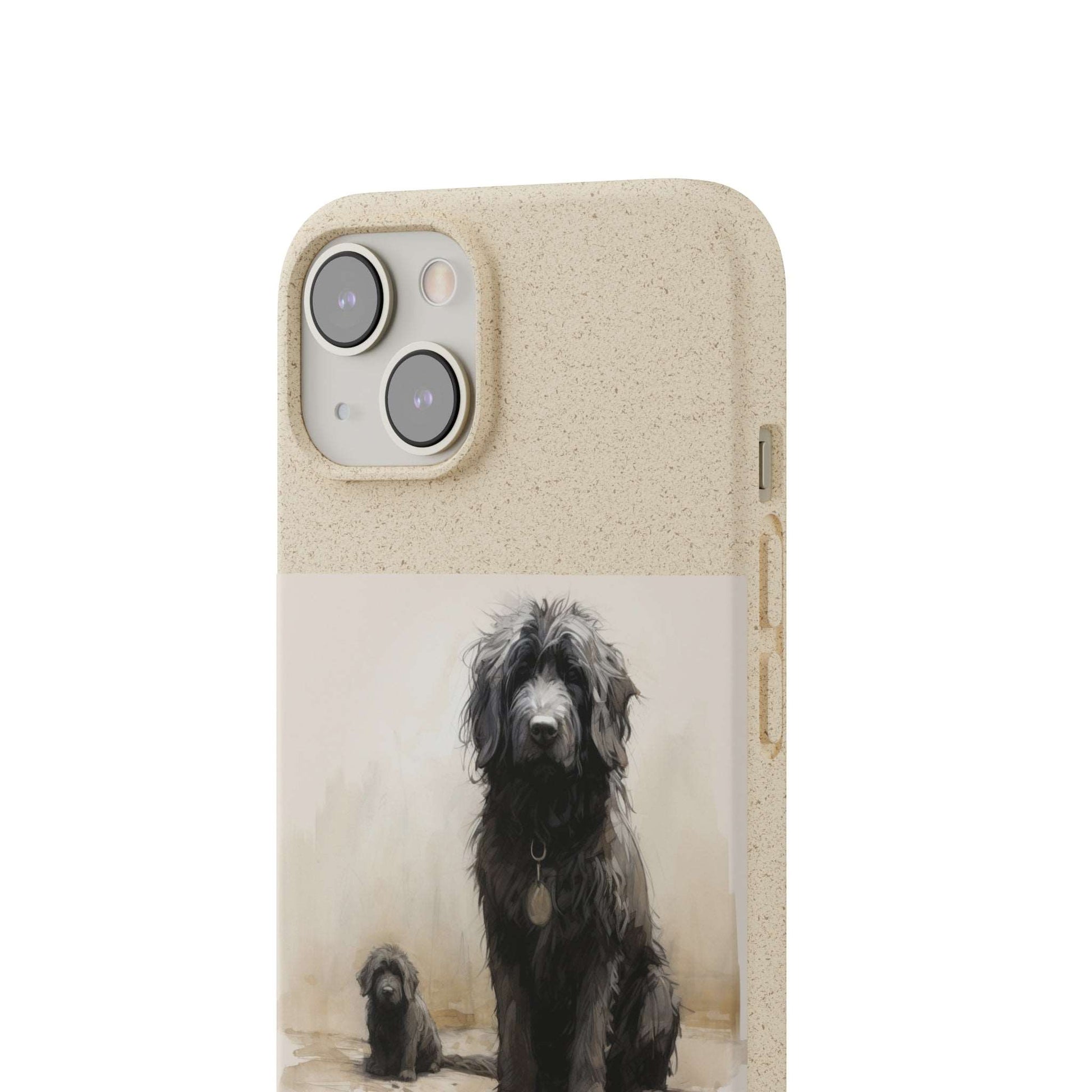 Biodegradable Custom Pet Phone Case, Dog iPhone Case, Doodle Phone Case, Newfypoo, Puppy phone case-AI phone case-AI By AJ