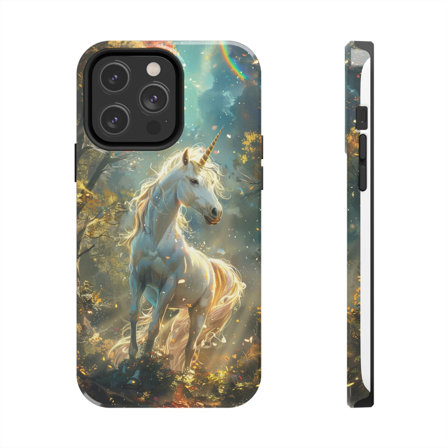 Fantasy Unicorn Phone Case for iPhone - Lightweight, Impact Resistant, Wireless Charging Compatible