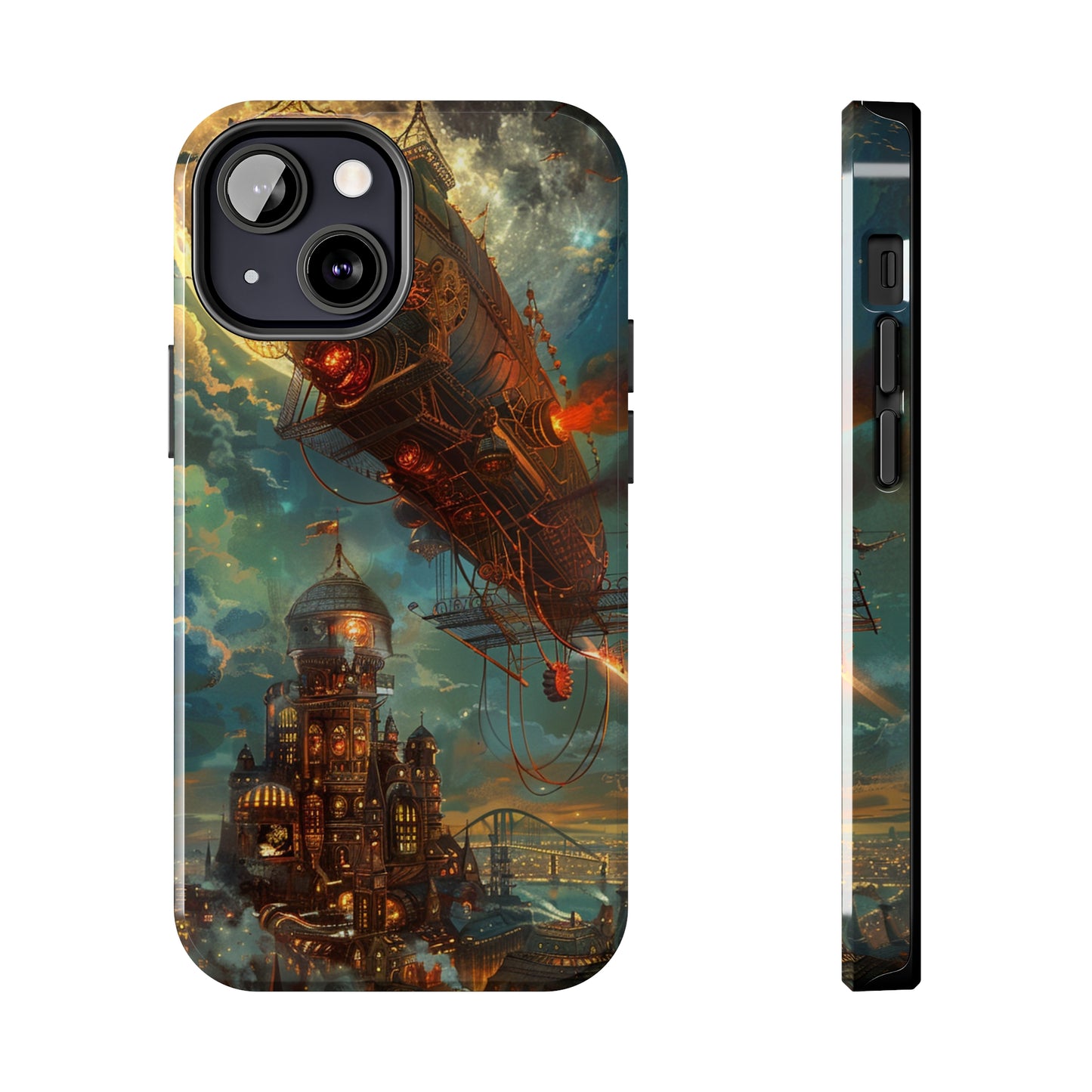 Steampunk Adventures 2 Phone Case for iPhone - Lightweight, Impact Resistant, Wireless Charging Compatible