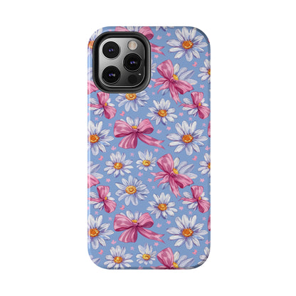 Daisies and Bows 2 Phone Case for iPhone - Lightweight, Impact Resistant, Wireless Charging Compatible