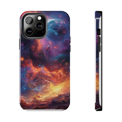 Cosmic Space Phone Case for iPhone - Lightweight, Impact Resistant, Wireless Charging Compatible