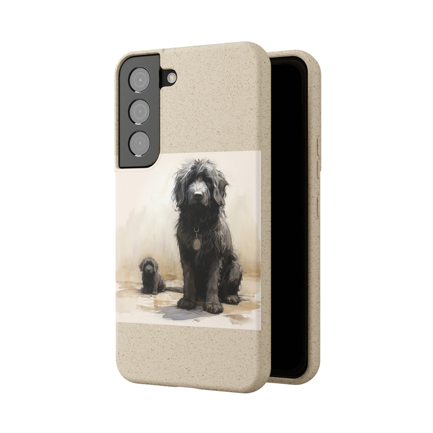 Biodegradable Custom Pet Phone Case, Dog iPhone Case, Doodle Phone Case, Newfypoo, Puppy phone case-AI phone case-AI By AJ