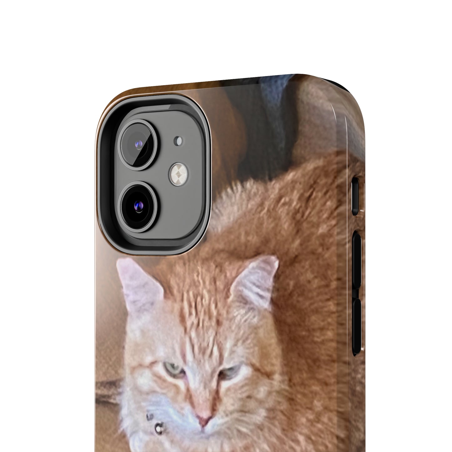 Alfred the Cat's "Couch Potato" Phone Case for iPhone - Lightweight, Impact Resistant, Wireless Charging Compatible