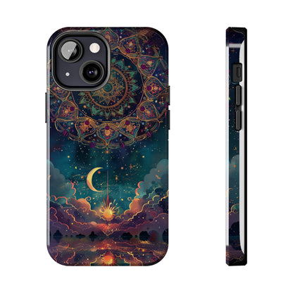 Mandala Pattern Phone Case 2 for iPhone - Lightweight, Impact Resistant, Wireless Charging Compatible