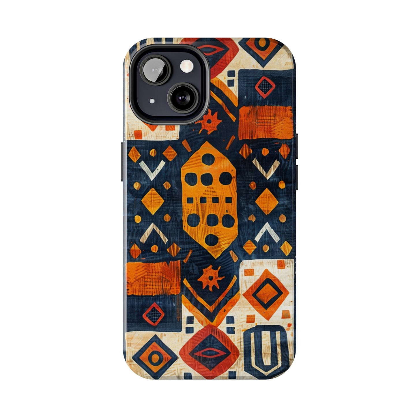 Cultural Tapestry Phone Case for iPhone - Lightweight, Impact Resistant, Wireless Charging Compatible