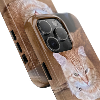 Alfred the Cat's "Couch Potato" Phone Case for iPhone - Lightweight, Impact Resistant, Wireless Charging Compatible