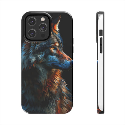 Biomorphism Style Wolf Phone Case 2 for iPhone - Lightweight, Impact Resistant, Wireless Charging Compatible