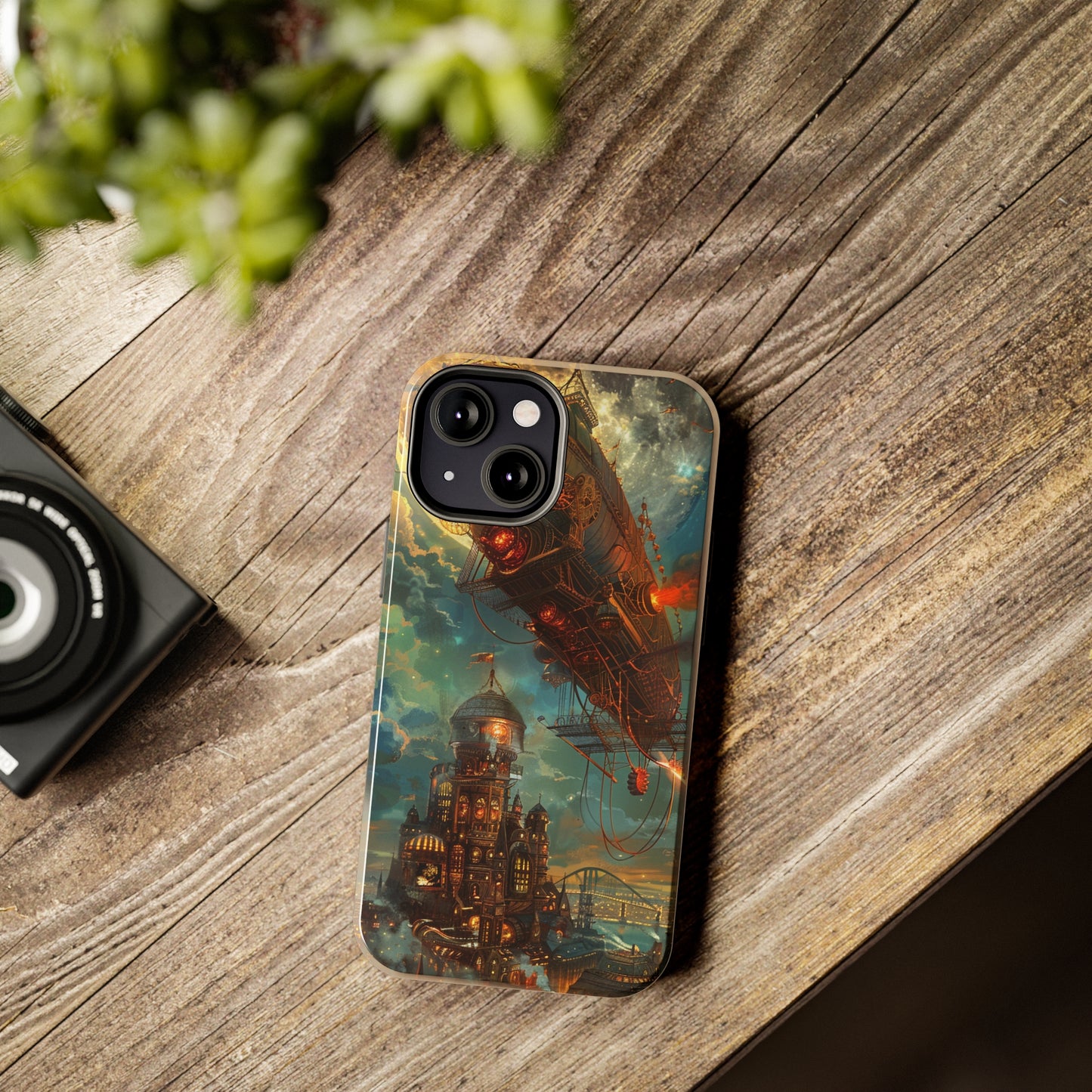 Steampunk Adventures 2 Phone Case for iPhone - Lightweight, Impact Resistant, Wireless Charging Compatible