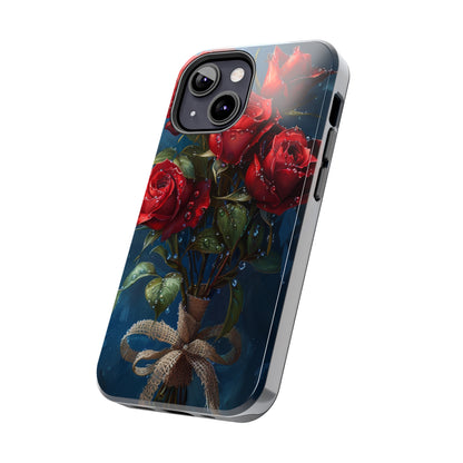 Roses Phone Case for iPhone - Lightweight, Impact Resistant, Wireless Charging Compatible