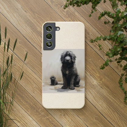 Biodegradable Custom Pet Phone Case, Dog iPhone Case, Doodle Phone Case, Newfypoo, Puppy phone case-AI phone case-AI By AJ