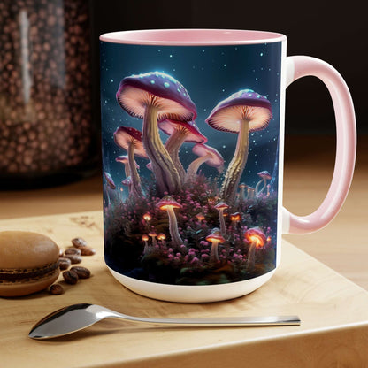 AI Art Mushroom Land Coffee Mug