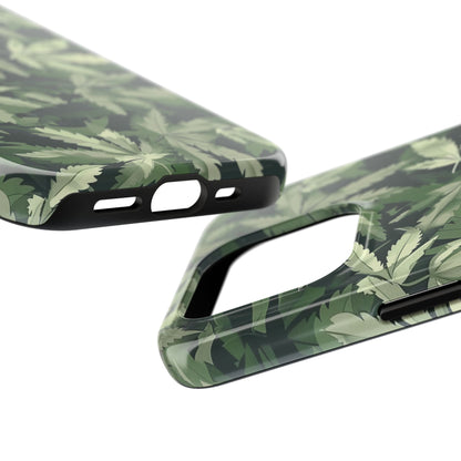 Cannabis Camo 3 Phone Case for iPhone - Lightweight, Impact Resistant, Wireless Charging Compatible