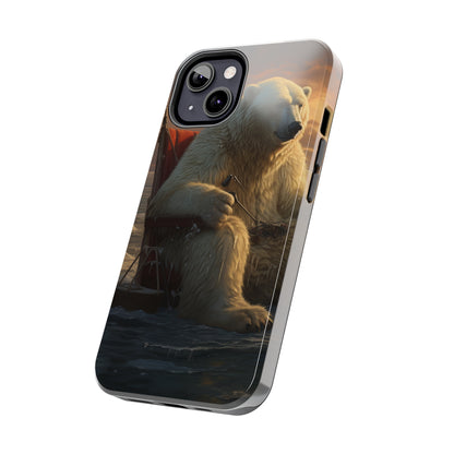 Rocking Polar Bear Phone Case for iPhone - Lightweight, Impact Resistant, Wireless Charging Compatible