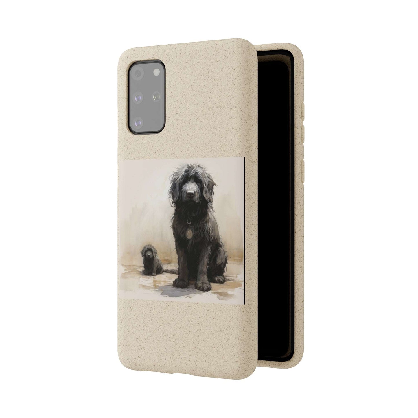 Biodegradable Custom Pet Phone Case, Dog iPhone Case, Doodle Phone Case, Newfypoo, Puppy phone case-AI phone case-AI By AJ