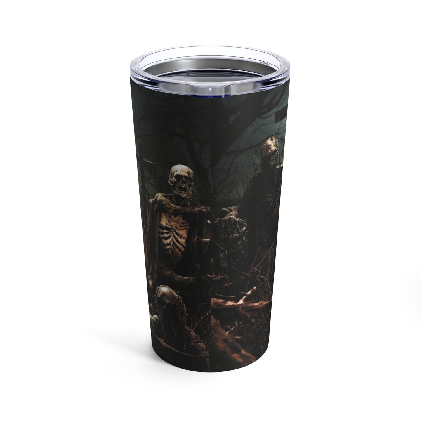 Zombie Apocalypse in the Graveyard - 20oz Tumbler - Spooky Tumbler - Scary Tumbler