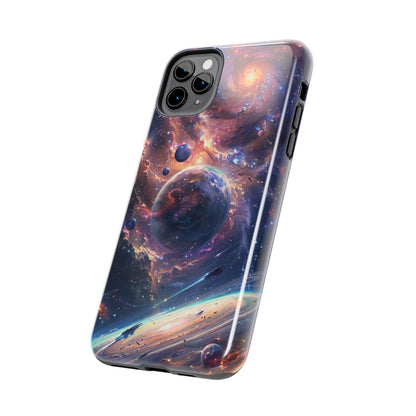 Cosmic Scene Phone Case for iPhone - Lightweight, Impact Resistant, Wireless Charging Compatible